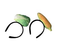 Casque extensible unique en forme de nourriture avec des légumes de poulet frits et des détails de crème glacée pour les fêtes costumées, les activités quotidiennes, accessoires de cheveux amusants