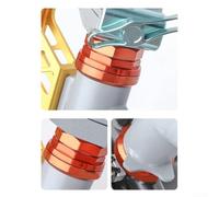 Casque externe fileté avec double roulement étanche 34 mm en alliage d'aluminium pour vélo pliable Brompton A C P (vert)