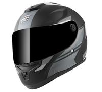 FC-Moto FF114B Zeron Helm et, noir-gris-blanc, taille M pour homme
