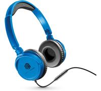 ,Casque Fil Basic,Casque Supra-Auriculaire Bandeau Repliable Avec Câble Anti-N?uds 1,2 M Et Micro Intégré - Connecteur Jack 3.5 Mm - Couleur Blue Musicsoundfullcb