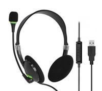 Casque filaire avec Microphone rotatif, confortable à porter, ABS, USB, réduction de bruit, casque de jeu stéréo pour ordinateur