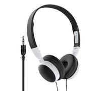 Casque filaire avec prise 3,5 mm - Structure légère et pliable pour une qualité sonore équilibrée pour les activités informatiques, les réunions de bureau, les cours à distance, la formation