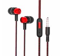 Casque Filaire - Corde Lumière, Conception De Son Clair Résistant À La Sueur | Téléphoniques Portables Microphone Construit Filaires Pour Avions De Jogging Par J