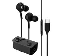 Casque filaire de type C, casque de type C, dernière technologie à puce, écouteurs filaires avec microphone, sortie audio authentique, écouteurs filaires étanches de type C pour la main