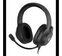 Casque Filaire GENESIS NEON 213 Noir USB Type-A, Supra-aural, 20-20000 Hz, Micro Intégré -42dB, Câble 2.2m, Compatible Appels/Musique