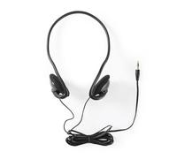Nedis HPWD1104BK écouteur/casque Avec fil Arceau Appels/Musique Noir