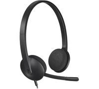 Logitech Micro-casque supra-auriculaire H340 filaire stéréo Suppression du bruit du microphone Noir