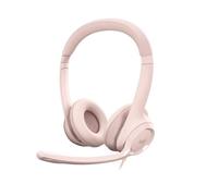 Casque - Filaire - Logitech - H390 - USB - Anti-parasite - Rose