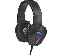 Oniverse Casque gaming filaire Meteor - Micro réglable, Haut-parleurs 50 mm, LED - Carbon Black