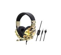 Casque Filaire - Over-Ear,RGB,Stéréo le jeu Pour Nintendo Switch,PS4 - Jaune