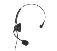 Casque filaire professionnel pour téléphones Cisco avec bras de microphone rotatif et prise à déconnexion rapide, doté d'un arceau réglable et