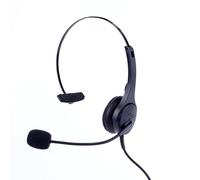 Casque filaire RJ9 avec microphone pour ordinateur portable et suppression du bruit pour centre d'appel pour téléphone fixe