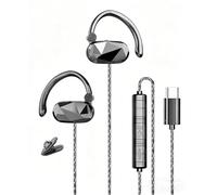 Casque filaire USB C pour iPhone 15 16 17 Air, iPad, Samsung, Google et téléphones Android USBC, écouteurs de type C avec crochet supra-auriculaire, microphone, contrôle du volume, étui pour le sport