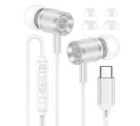 Casque filaire USB C pour Samsung Galaxy S25 S24 S23 S22 S21 A17 A16 A15 A56 A55 A54 A53 A36 A35, écouteurs USB C intra-auriculaires avec micro et contrôle du volume pour iPhone 17 16 15, iPad Pro