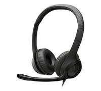 Casque filaire USB Logitech H390, bandeau, USB Type A, noir