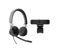 Logitech Kit vidéo collaboration personnel Zone Wired et C925e - USB-A - Graphite - UC