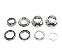 Casque fileté de 2,5 cm pour fourche de 22,2 mm et tube de direction de 30 mm en alliage d'aluminium pour vélo de course à pignon fixe avec finition plaquée pour un contrôle fluide de la direction en