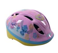 Volare Casque vélo enfant Disney Stitch - 52–56 cm, cadran réglable, ventilé, rose