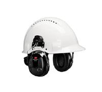 Casque antibruit 3M Peltor ProTac III Slim, noir, version casque, avec technologie d'atténuation active dépendant du niveau pour percevoir les bruits environnants, SNR = 25 dB, noir x1 morceau