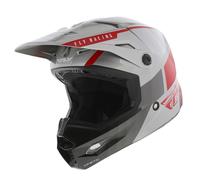 Casque Fly Racing Kinetic enfants jeunes tout-terrain MX dérive gris brillant...