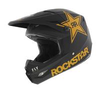 Casque Fly Racing Kinetic MX Rockstar noir mat or