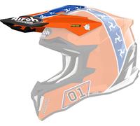 Casque Frontino Airoh Strycker Hazzard Orange Bleu
