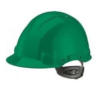 Casque de sécurité 3M™ G3000 vert, ventilé, avec harnais à crémaillère et basane synthétique