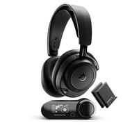 SteelSeries Casque gamer Arctis Nova Elite – Sans fil 96 kHz/24 bits ANC Réduction bruit IA Noir