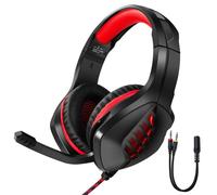Casque Gamer Avec Micro J1 Stéréo Basses Surround Pour Ps4, Pc, Xbox One, Mac Nintendo Switch - Rouge