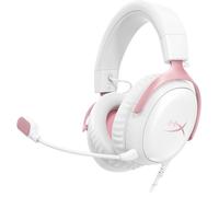 HyperX Casque gaming Cloud III – DTS Headphone:X, micro 10 mm antibruit, 53 mm – Blanc/Rose
