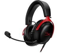 HP HyperX Cloud III - Casque de jeu (noir/rouge)