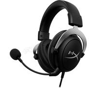 Casque-micro de jeu - HYPERX - CloudX Noir Argent - Cadre aluminium - Coussinets mémoire - Anti-bruit