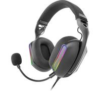 Mars Gaming Casque Gaming MH-Pro ARGB Flow Son Surround Microphone Coussinets AIR 3D Noir