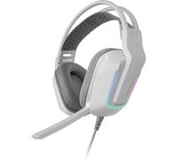 Mars Gaming Casque gaming MH-Strike FRGB Rainbow, drivers 50 mm, microphone pliable, blanc