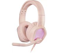 Casque PC Mars Gaming MHHX MH320P Avec Fil Microphone Omnidirectionnel Rétractable Rose