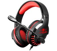 Spirit of Gamer PRO-H3 Casque Avec fil Arceau Gaming Noir, Rouge