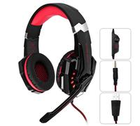 Casque Gamer Gaming Headset EACH G9000 Casque Micro et LED Ecouteur pour PS4 Ordinateur Tablet PC iPhone Smartphones Rouge