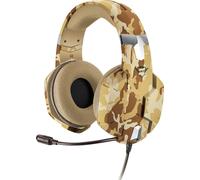 Casque Gamer GXT 322D Carus Casque Micro pour Consoles et PC, Filaire, Jack 3.5mm, Câble 1m, Microphone Flexible pour PS4, PS5, Xbox Series X, Xbox One, Nintendo Switch - Camo Désert