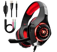 Casque Gamer LESHP Micro Casque PS4 Gaming, Anti-Bruit,Casque Gaming pour PC PS4 Xbox et Switch
