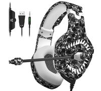 Casque Gamer Micro Casque PS4 Gaming, Casque Gaming Anti Bruit avec Micro pour PC PS4 Xbox et Switch