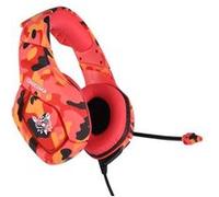 Casque Gamer ONIKUMA K1B - Style Camouflage - Pour PC/PS4 - Rouge G