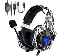 Casque Gamer - ONIKUMA - K8 - Camouflage - Micro réglable - Son stéréo 50mm