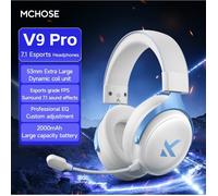 Casque Gamer Original MCHOSE V9 PRO Esports Musique Sans Fil 3 Modes Micro Antibruit