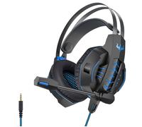 Casque gamer OVLENG OV-P20 noir avec micro - Haut-parleur 40mm - Contrôle du volume - Pour PC, Mac & consoles G