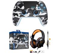 Casque Gamer PC - Compatible PS4/PS5/Xbox/PC - Manette PS5 Bluetooth White Camo - PRO H3