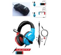 Casque Gamer Pro H3 - Spirit of Gamer - OLED Stéréo - Rouge - Filaire - 50 mm