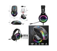 Casque Gamer - PRO-H8 - Stéréo 2.0 - Microphone Omnidirectionnel - Compatible Multiplateforme - 50 mm