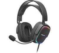 MARSGAMING MHAX Noir, Casque Gaming RGB Multiplat + Mic Amovible, 53 mm HiFi Grande