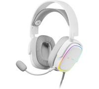 Casque Gamer RGB Mars Gaming MHAXW Blanc 53mm HiFi mic Amovible Blanc G