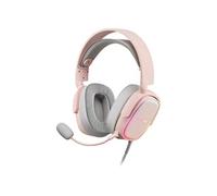 Casque Gamer RGB MHAXP Rose 53mm HiFi mic Amovible
